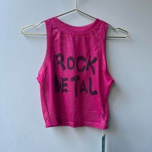 Rock metal mesh top